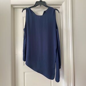 Shinestar Asymmetrical Navy Blouse
